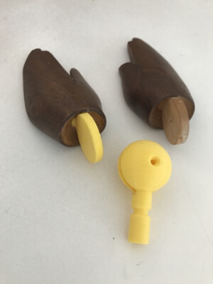 Snodo polso per Manichino in legno da Disegno -  Wrist joint for wooden Manikin for Drawing | 3d print model