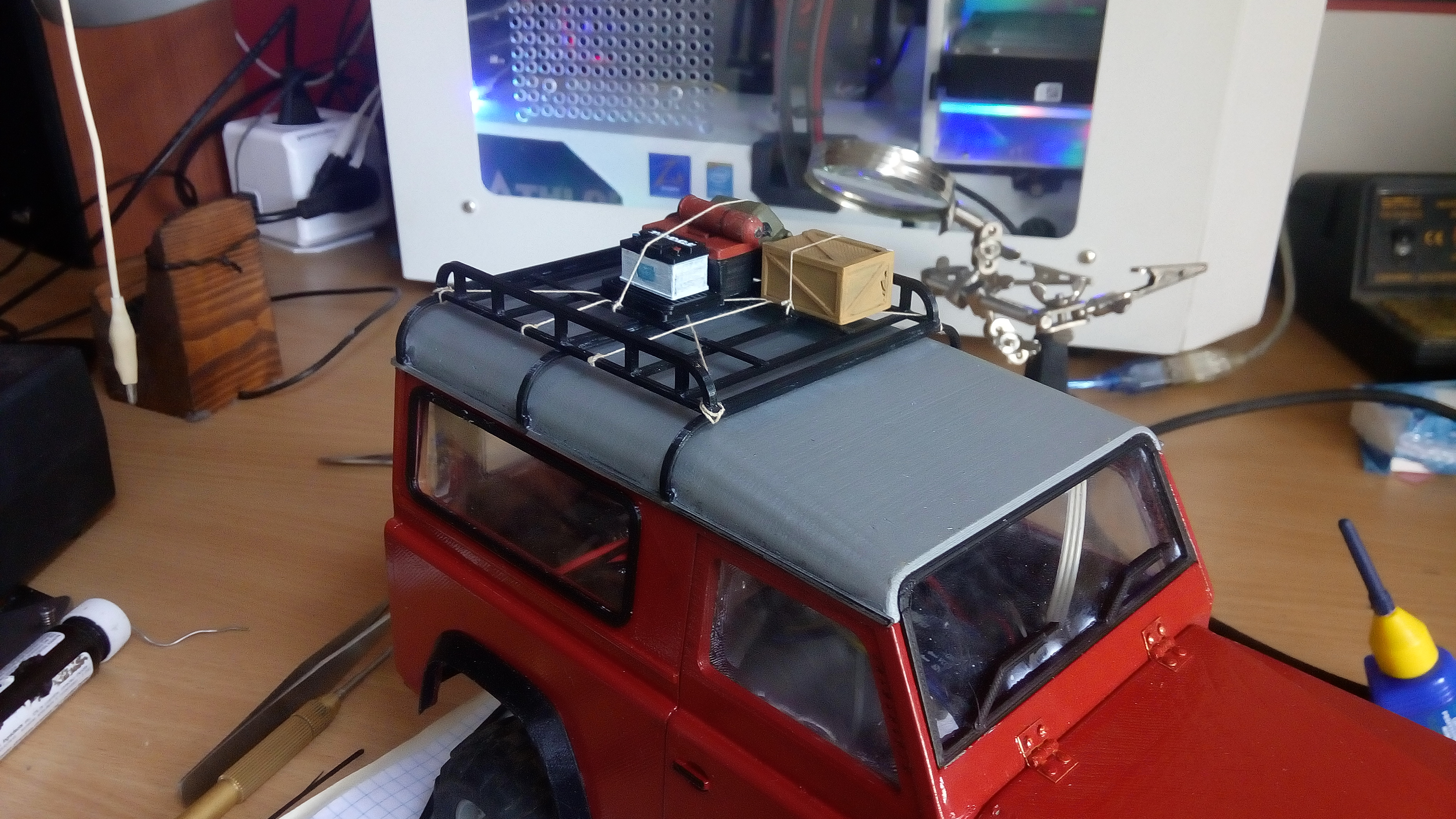 Roof rack for 3D printable Land rover Defender