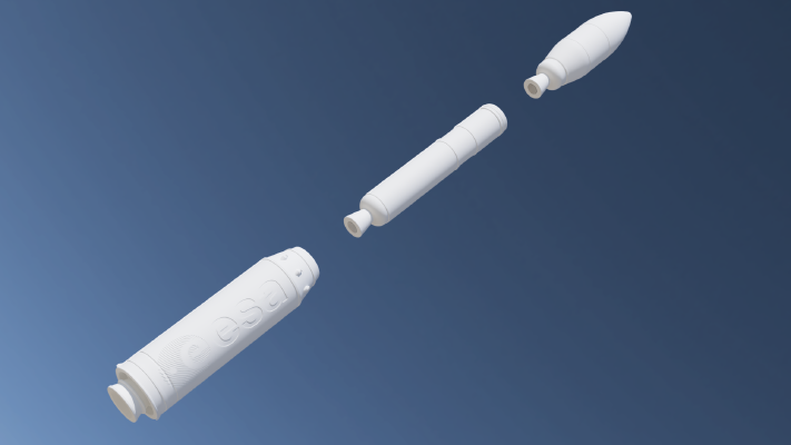 Vega Toy Model Rocket | 3d print model