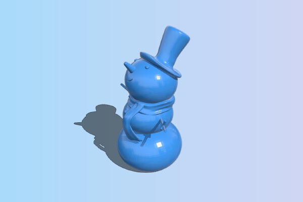 Snowman Christmas Ornament | 3d print model