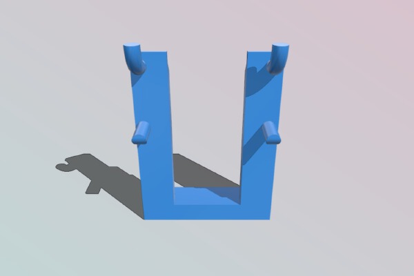 Pegboard DeWalt Battery Hanger | 3d print model