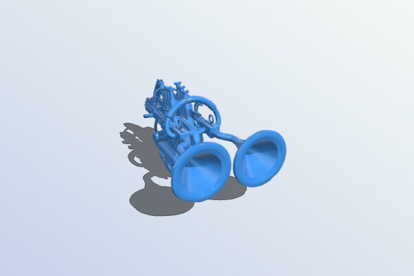 mozarts sonic cannon - steampunk | 3d print model