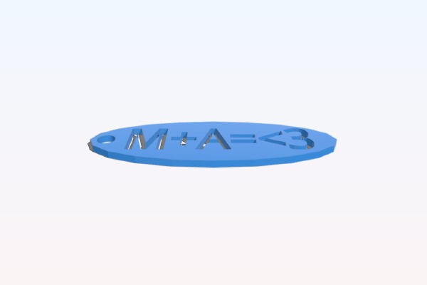 Best friend Keychain | 3d print model