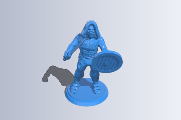 Cleric Rogue Miniature | 3d print model