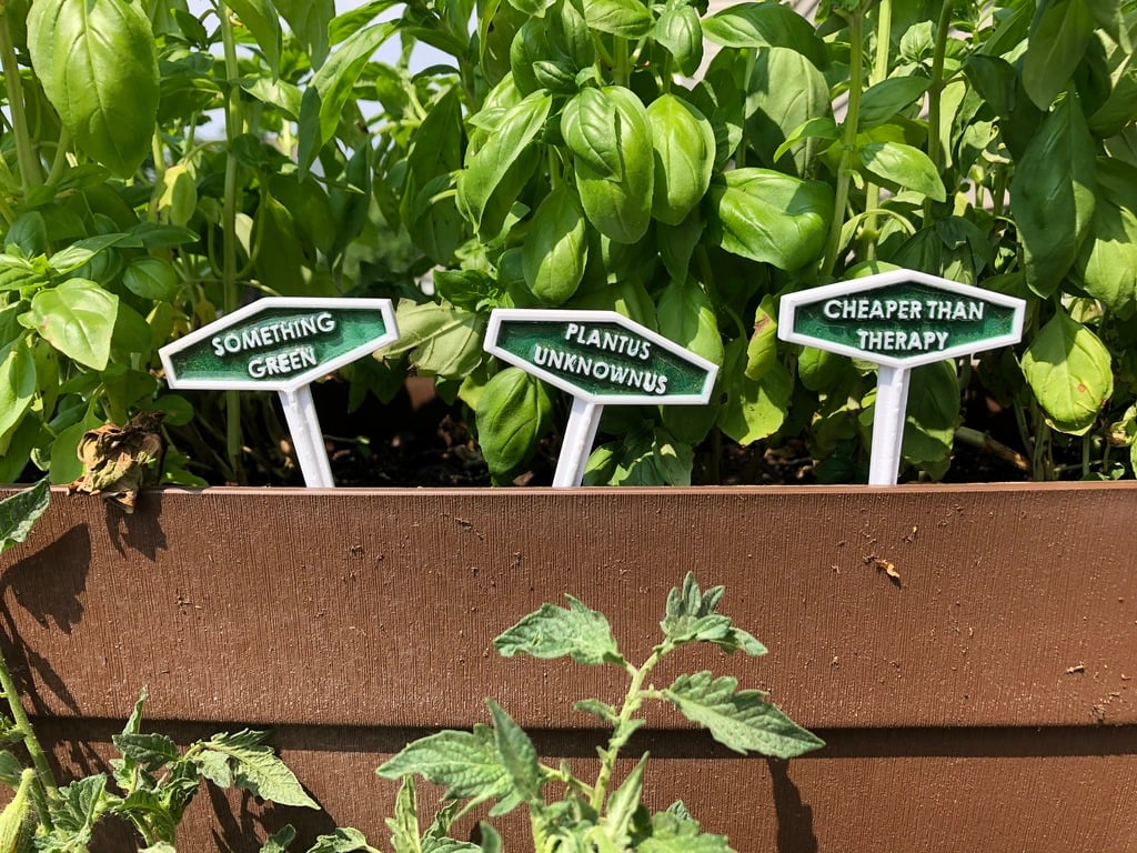 Sarcastic Plant Markers