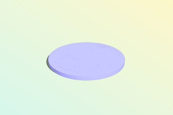 Zero Fucks Coin Double Sided MMU | 3d print model