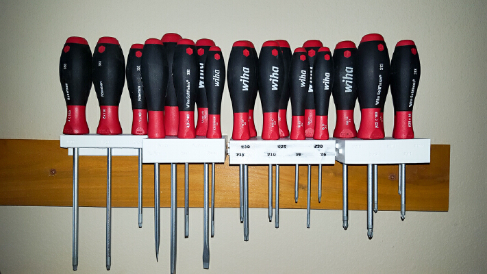 Screwdriver Racks with French Cleat hangers | 3d print model
