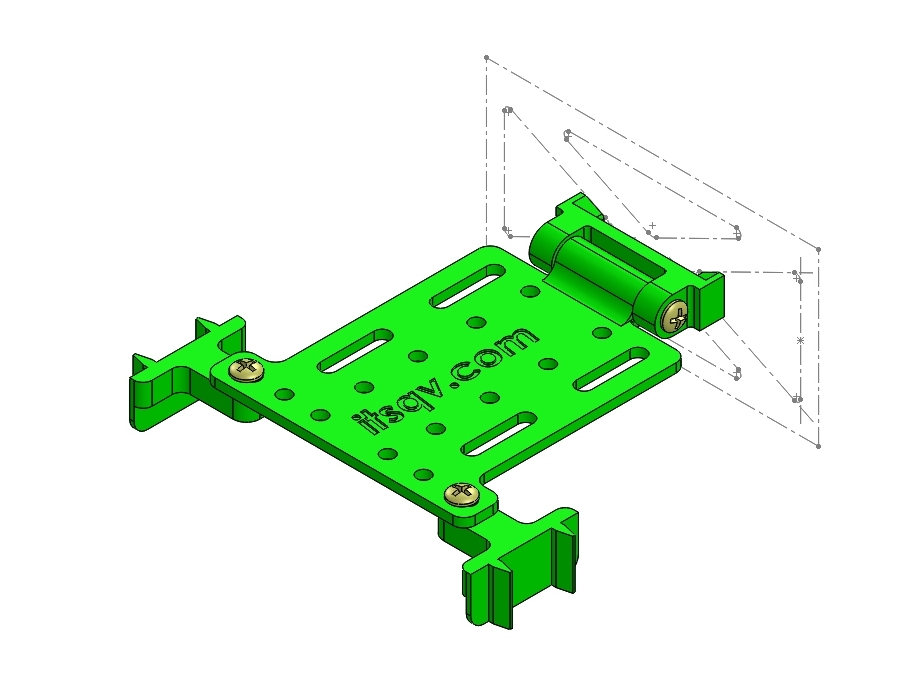 X-UAV Mini Talon Parts v4 - Rear Gear Deck