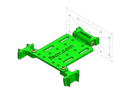X-UAV Mini Talon Parts v4 - Rear Gear Deck | 3d print model