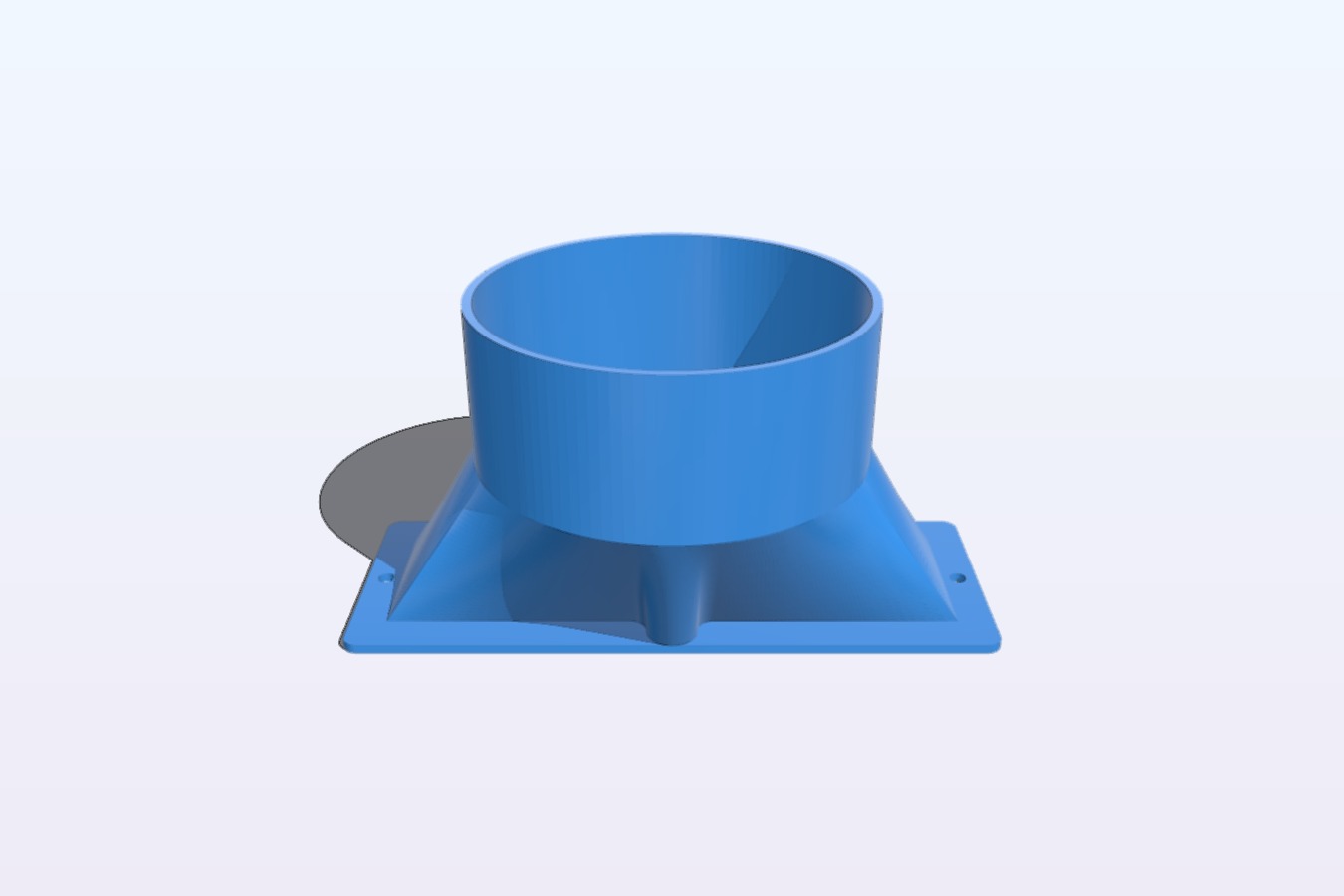 K40 125mm (5") Hose Adaptor, compliments K40 Laser Cutter 3D Printed Exhaust Port