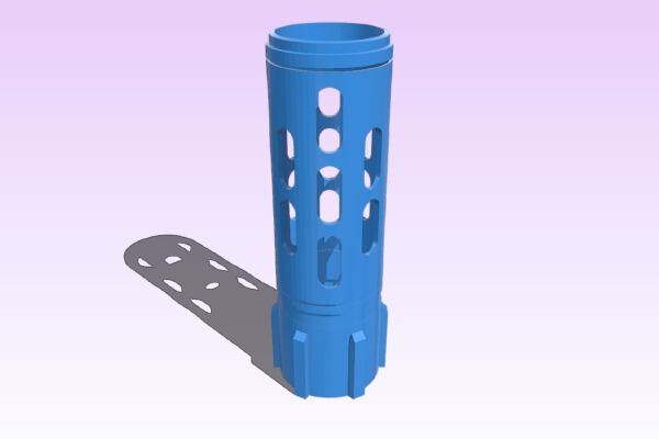 Nerf Dracogen Flash-Hider | 3d print model