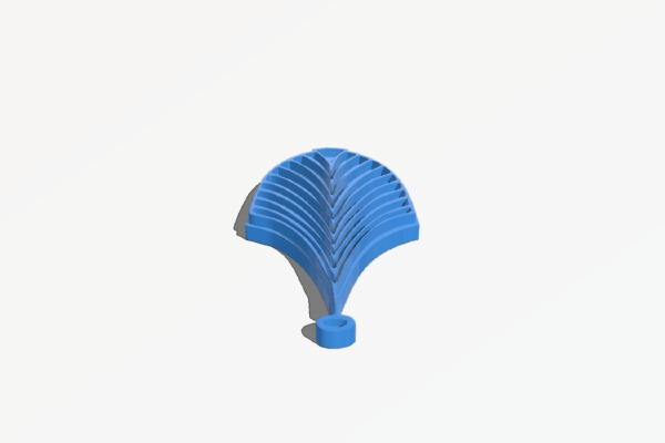 S Insignia Art Deco Earring | 3d print model