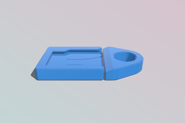 Micro SD card holder keychain | 3d print model