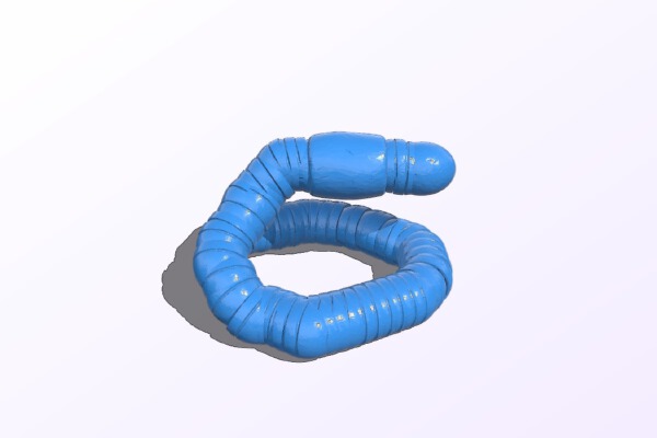 Giant Worm Miniature Stargrave Bile Worm | 3d print model