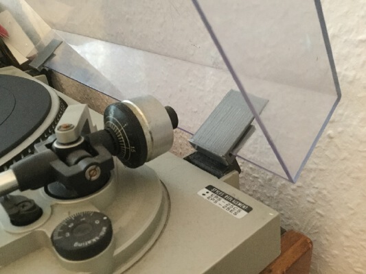 Technics SL-D202 turntable transparent cover reparation | 3d print model