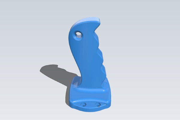 kinect ergonomic handle - one file - no support | 3d print model