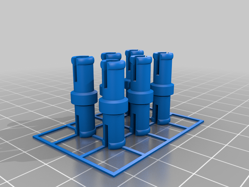 Multiple connectors or pegs for kbricks