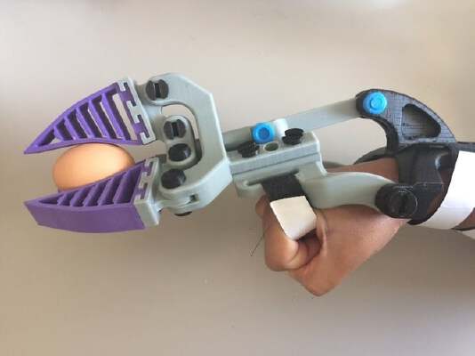 Fin Gripper (Robotic_Prosthetic Hybrid) - Mark VI | 3d print model