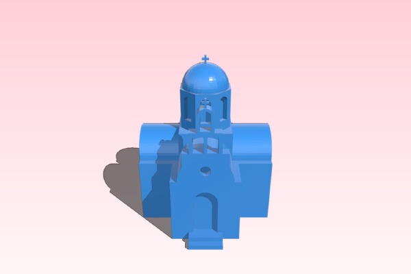 Greek church | 3d print model