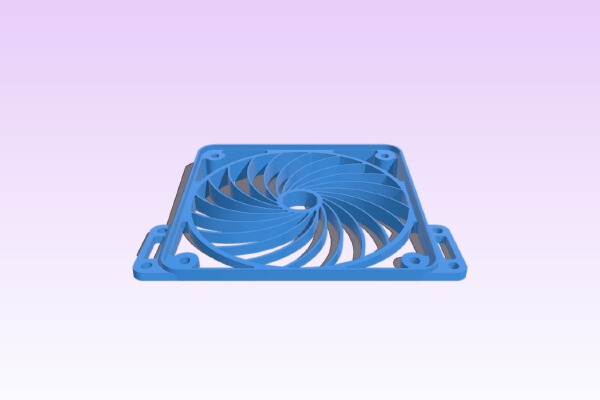 Replicator 2X Front Fan Mount | 3d print model