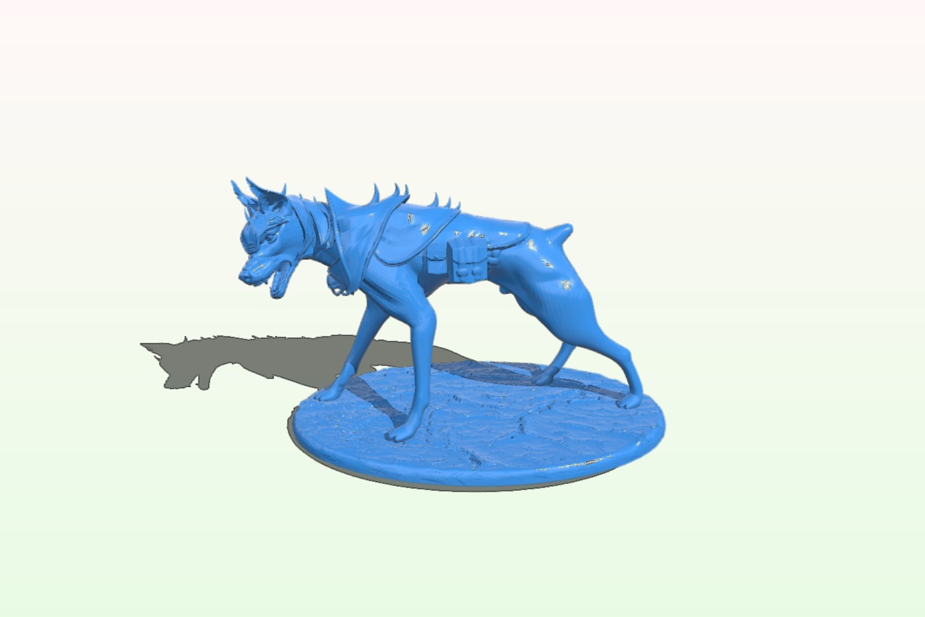 Dog doberman armored