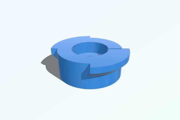 twist-on connector | 3d print model