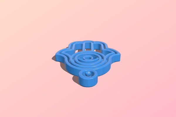 Hand of Fatma with eye - main de Fatma avec oeil | 3d print model