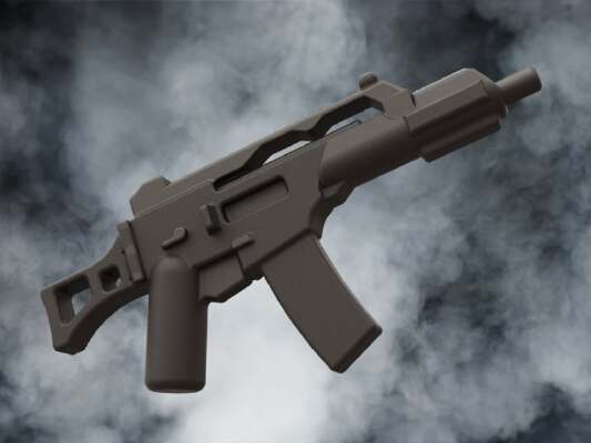 HK G36C for Lego minifigures | 3d print model