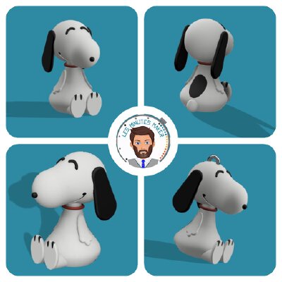 christmas ornament : Snoopy | 3d print model