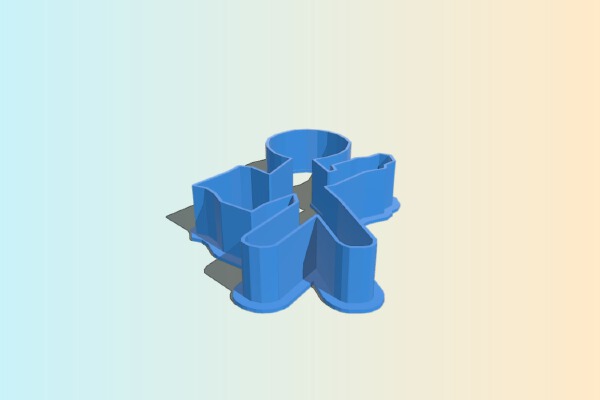 Geohashing cookie cutter | 3d print model