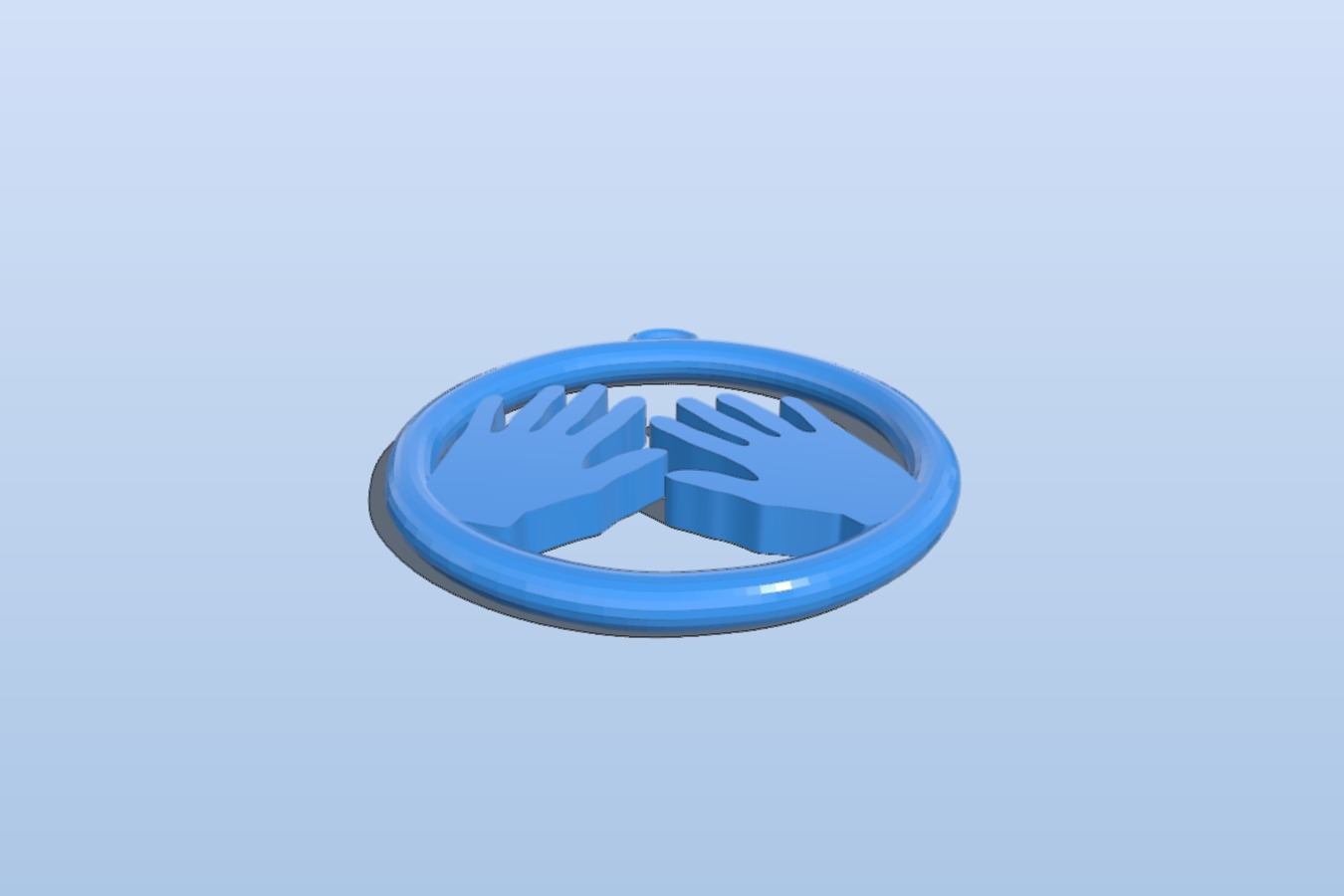 open hand earring
